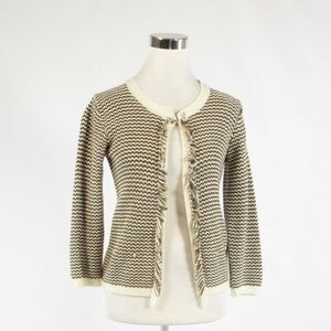 Iperico brown ivory chevron sweater M
